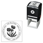 素朴フローラ差出人住所 セルフインキングスタンプ (インサイチュ)