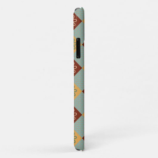 素朴フローラ幾何学ギンガムフェージング太陽パレット Case-Mate iPhoneケース (裏面/右)