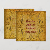 素朴フローラ招待状 招待状 (正面/裏面)