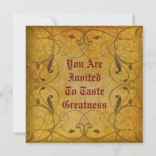 素朴フローラ招待状 招待状 (正面)