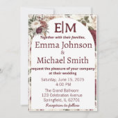 素朴フローラ招待状 招待状 (正面)