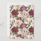 素朴フローラ招待状 招待状 (裏面)