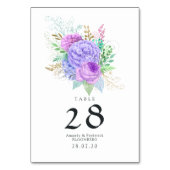 素朴フローラ春の結婚式 テーブルナンバー (裏面)