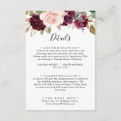 素朴フローラ植物株結婚の詳細 エンクロージャーカード (正面)