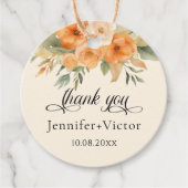 素朴フローラ水の色が結婚ありがとう フェイバータグ (正面)