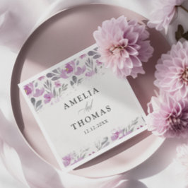 素朴フローラ水色パタ結婚ーン スタンダードカクテルナプキン