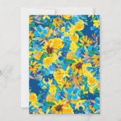 素朴フローラ水色ブライダルシャワーbyメール 招待状 (裏面)