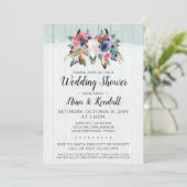 素朴フローラ牛スカルウェディングシャワー招待状 招待状 (スタンド正面)