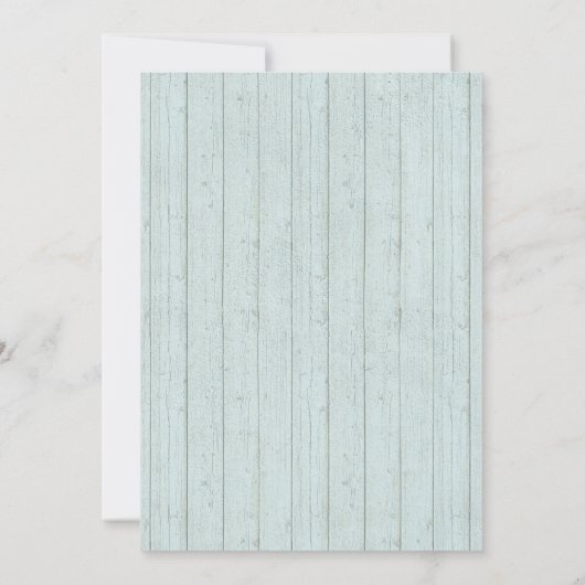 素朴フローラ牛スカルウェディングシャワー招待状 招待状 (裏面)