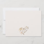 素朴フローラ秋ブライダルシャワー 招待状 (裏面)