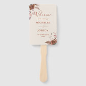 素朴フローラ秋秋の結婚式計画 ハンドファン (正面)