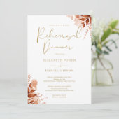 素朴フローラ秋秋金ゴールドリハーサルディナー 招待状 (スタンド正面)