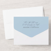 素朴フローラ粉ブルー結婚ズ オールインワン招待状 (裏面)