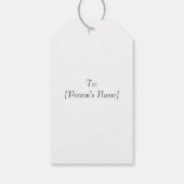 素朴フローラ結婚のセピア。 ギフトタグ (裏面)