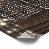 素朴フローラ結婚の座席表 ポスター (角)