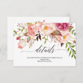 素朴フローラ結婚の情報/詳細2-3 エンクロージャーカード (正面/裏面)