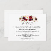 素朴フローラ結婚の情報/詳細 – 両面–3 エンクロージャーカード (正面/裏面)