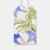 素朴フローラ結婚の感謝のギフトラベル ギフトタグ (裏面)