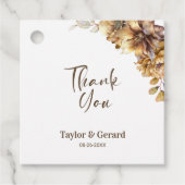 素朴フローラ結婚の感謝 フェイバータグ (正面)