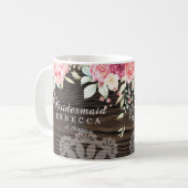 素朴フローラ結婚の花嫁 コーヒーマグカップ (正面左)