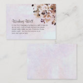 素朴フローラ結婚の願い エンクロージャーカード (正面/裏面)