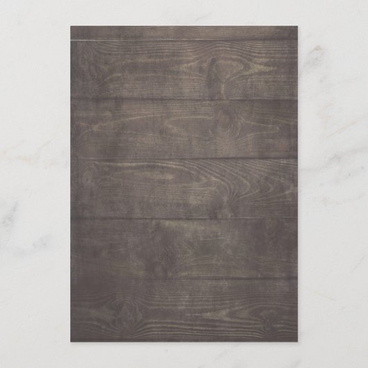 素朴フローラ結婚インフォメーションゲスト エンクロージャーカード (裏面)