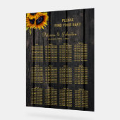 素朴フローラ結婚ウッドのアクリル座席表 アクリルサイン (傾斜)