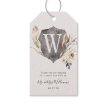 素朴フローラ結婚モノグラム紋