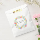 素朴フローラ結婚リース フェイバーバッグ (封をした状態)