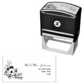 素朴フローラ結婚差出人住所 セルフインキングスタンプ (インサイチュ)