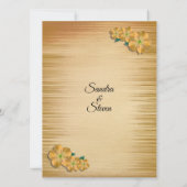 素朴フローラ結婚式招待状 招待状 (裏面)