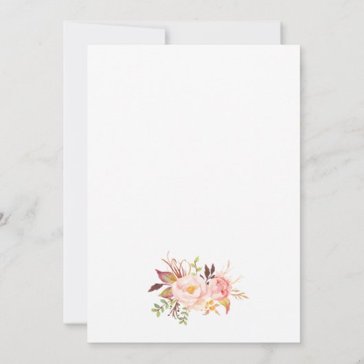 素朴フローラ結婚式招待状-02更新 招待状 (裏面)