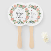 素朴フローラ結婚歓迎ハンドファン ハンドファン (正面&裏面)