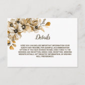 素朴フローラ結婚詳細 エンクロージャーカード (正面)