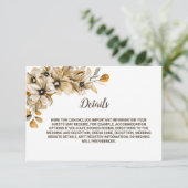 素朴フローラ結婚詳細 エンクロージャーカード (スタンド正面)