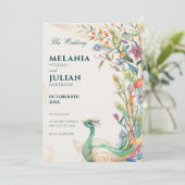 素朴フローラ結婚 招待状 (スタンド正面)