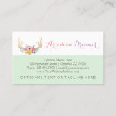 素朴フローラ絵を描スタイル 名刺 (裏面)