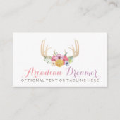 素朴フローラ絵を描スタイル 名刺 (正面)