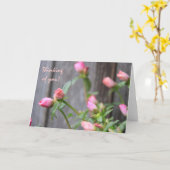 素朴フローラ考えの花/木のフェンス カード (黄色い花)