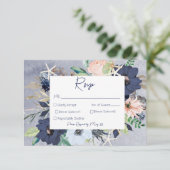 素朴フローラ航海の結婚ビーチ 出欠カード (スタンド正面)