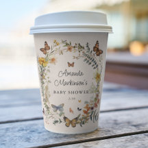 素朴フローラ蝶男女兼用赤ちゃんシャワー