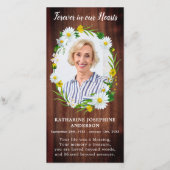 素朴フローラ記念祈りの言葉カードしおり写真 (正面)