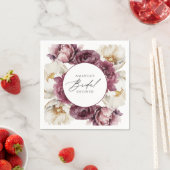 素朴フローラ豊富ブライダルシャワー スタンダードカクテルナプキン (インサイチュ)