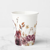 素朴フローラ豊富ブライダルシャワー 紙コップ (左)