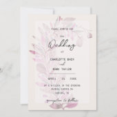 素朴フローラ赤面水彩手色彩の鮮やか 招待状 (正面)