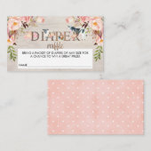 素朴フローラ農園おむつラッフルチケット挿入 エンクロージャーカード (正面/裏面)