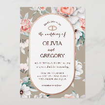 素朴フローラ金ゴールド楕円フレ結婚ーム