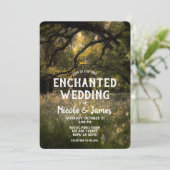 素朴フローラ魅惑の森結婚の木の森 招待状 (スタンド正面)
