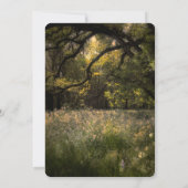 素朴フローラ魅惑の森結婚の木の森 招待状 (裏面)