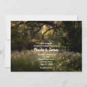 素朴フローラ魅惑の森結婚の木の森 招待状 (正面)